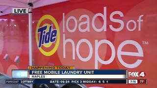Mobile laundry unit open in Naples Monday