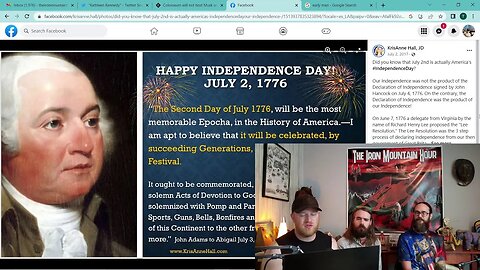 Episode 92: Catching Up On Current Events And Happy Independence Day (July 2, 1776)!