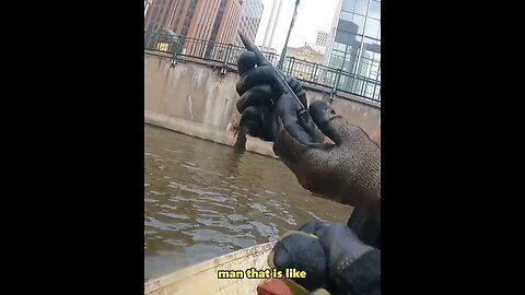 GIANT MAGNET Snagged a Powerful .50 Caliber Bullet Downtown Milwaukee! #magnetfishing #shorts