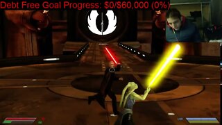 The Mandalorian VS Count Dooku In A Battle With Commentary In Star Wars Jedi Knight Jedi Academy