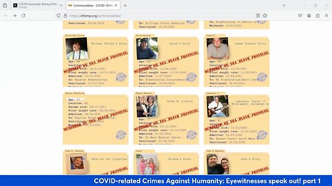 COVID_related Crimes Against Humanity_ Eyewitnesses speak out_