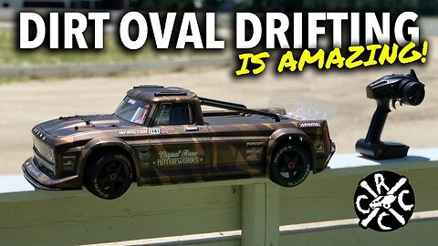 Insane Fun! The ARRMA Infraction Drifting A 1/5th Scale Oval Track