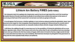 Lithium Ion Battery Fires 2023 {with video}