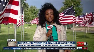 1000 Flags ceremony honors fallen servicemen and women for Memorial Day