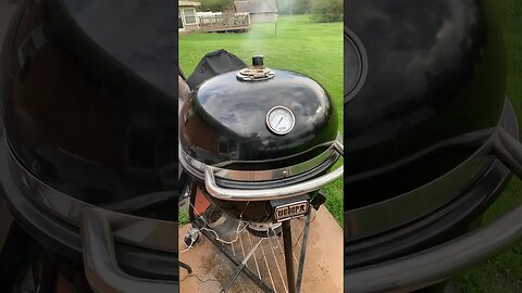 Saturday smoke pre-heat for a pork butt