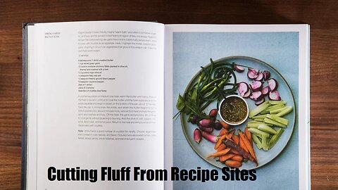 Cutting Fluff From Recipe Sites / 1 Minute Tech Tips