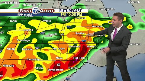 Metro Detroit Forecast: Evening storms; heavy rain tonight