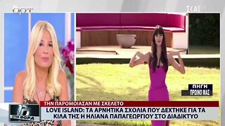 Love Island : Τα αρνητικά σχόλια που δέχτηκε η Ηλιάννα Παπαγεωργίου στι διαδίκτυο (ΑΡΤ, 30/9/2022)