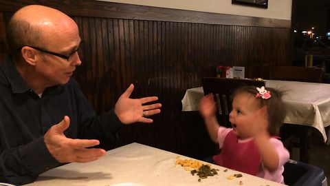 Baby Has Hilarious Argument With Dad