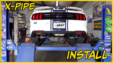 MBRP X PIPE INSTALL On 2021 Ford Mustang GT