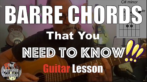Barre Chords on Guitar that you SHOULD know! EASY guitar lesson.