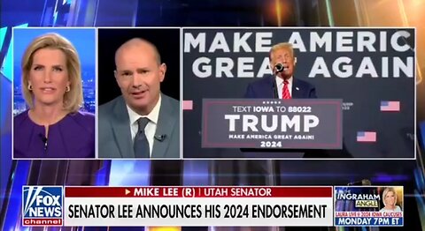 Sen Mike Lee Announces His Presidential Endorsement