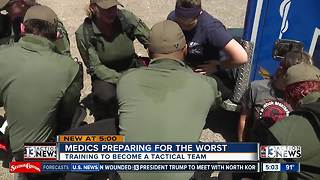 Paramedics training to form tactical teams across the Las Vegas valley