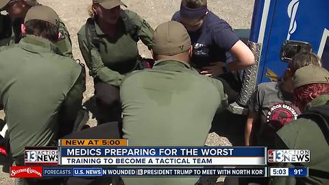 Paramedics training to form tactical teams across the Las Vegas valley
