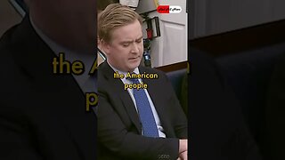 Peter Doocy MIC DROP Makes Karine TAP 🤜🎤😂 #shorts #funny #memes