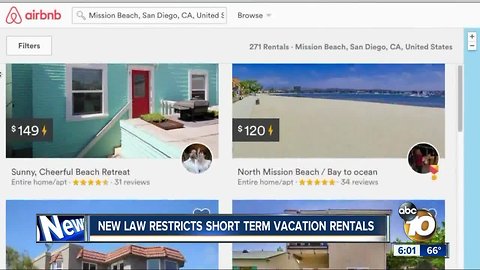 New California law restricts short term vacation rentals