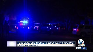 1 dead, 1 injured in West Palm Beach block party shooting