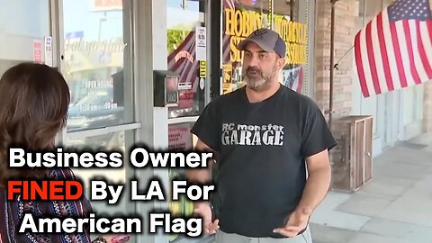 LA Fines Man For American Flag