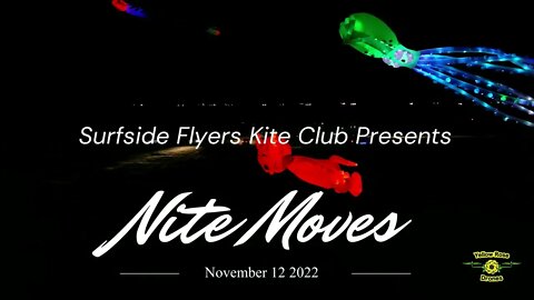 Nite Moves Nighttime Kite Festival by Surfside Flyers Kite Club at Galveston Texas November 2022