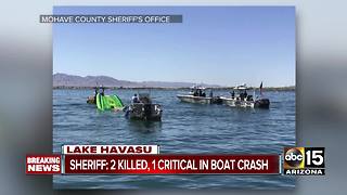 Two men die and one woman injured in Lake Havasu boat crash