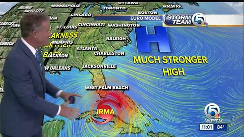 Irma now a Category 3 hurricane with 115 mph winds