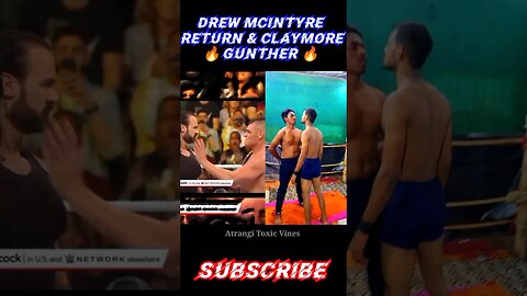 Drew McIntyre Return 🔥 & Claymore Gunther At Money In The Bank 2023 #shorts #drewmcintyre