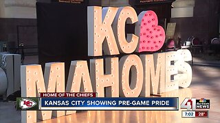 Kansas City lights up ahead of Chiefs game