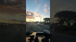 Hawaii #driving #sunset #waipahu
