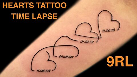 Hearts Tattoo - Time Lapse