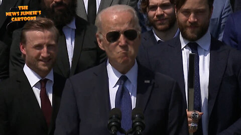 Biden focuses his comments on Jill during NHL congratulation ceremony.