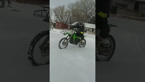 KX250 2 Stroke In Snow
