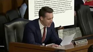 Sen. Hawley Blasts Democrats For Politicization of The Supreme Court In Judiciary Hearing