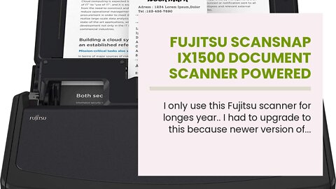 Fujitsu ScanSnap iX1500 Document Scanner Powered with Neat, 1 Year Neat Premium License