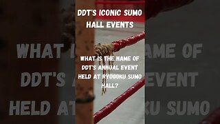 DDT's Iconic Events #shorts #aew #wwe #subscribe #wrestling #trivia