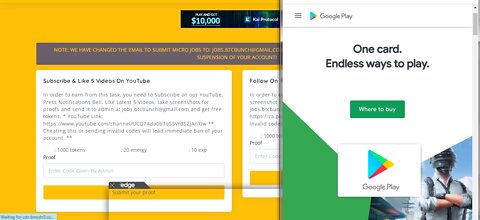 How To Earn Free Google Play Code TOKENS Cryptocurrency MICRO JOBS At BTC Bunch Withdraw