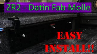 Install: Datin Fab Bed Molle Chevy ZR2 Bison w/ Decked System