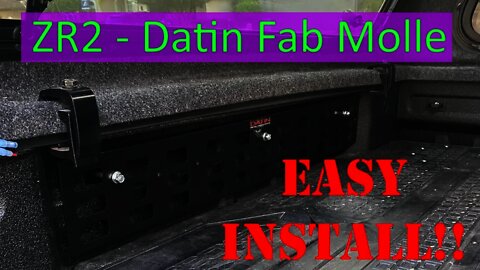 Install: Datin Fab Bed Molle Chevy ZR2 Bison w/ Decked System