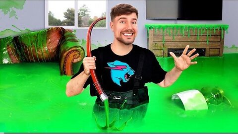 Mr Beast | I Filled My Brother’s House With Slime & Bought Him A New On