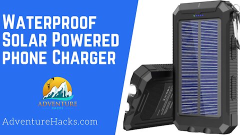 Solar Powered Waterproof Phone Charger