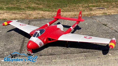 Wild Bill Flynn's Freewing de Havilland DH-112 Venom V2 90mm EDF Jet Complete Maiden Flight Review