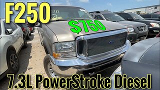 Ford F-250 7.3 Diesel Copart Walk Around