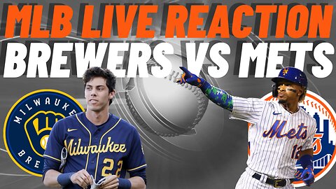 Milwaukee Brewers vs New York Mets Live Reaction | MLB LIVE | WATCH PARTY | Brewers vs Mets