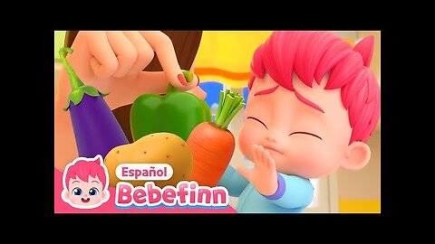 ¡No Quiero Verduras!🥕🫑🍆 | Canción de los Vegetales | Canciones Infantiles | Bebefinn en español