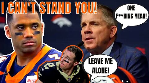 Sean Payton DOES NOT LIKE Russell Wilson?! It's ONE YEAR PROVE IT! Wilson ANNOYS Drew Brees?!