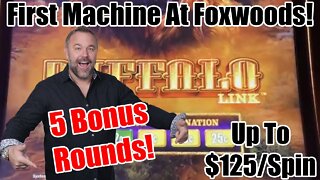 Buffalo Link! 5 BONUS Games! Up To $125/spin! - Hand Pay Jackpot!