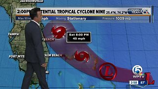 2 p.m. advisory on Potential Tropical Cyclone 9