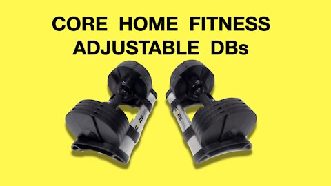 Core Home Fitness Adjustable Dumbbells Set & Stand Review