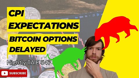 CPI Expectations, Bitcoin Options Delayed E 547 #grt #xrp #algo #ankr #btc