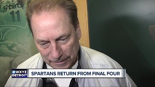 Tom Izzo, Spartans return from Final Four