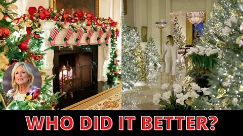 Let's Compare Jill Biden's Christmas Decoration To Melania Trump's Version
